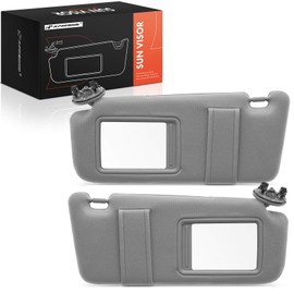 A-Premium Left & Right Sun Visor Compatible with Toyota Camry 2007 2008 2009 2010 2011, Driver & Passenger Side, with Mirror and Card Holder A Set of Two Pieces