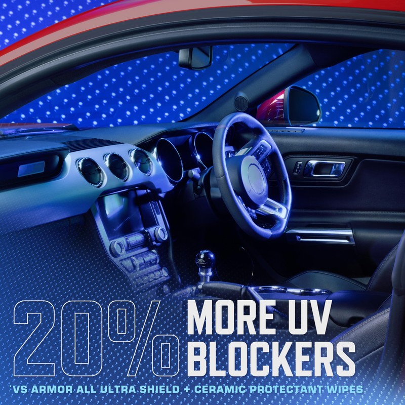 Armor All Podium Series Hybrid Ceramic Medium Shine Protectant Wipes,