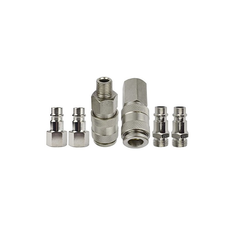 Air Line Compressor Connector Euro Fittings Quick Release Coupling Set