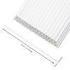 PPhtony 50Pcs Cotton Candy Sticks 13.8 inch Solid White Cotton