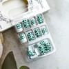 24Pcs Green Shamrocks Press on Nails Short Square Shaped St.