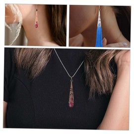 TEHAUX 60pcs Bead Caps for Jewelry Making DIY Flower Cone Shaped Bead End Caps Mixed Craft Cones for Earrings Necklaces Bracelets and Accessories