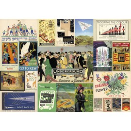 TfL Heritage Posters | 1000 Piece Jigsaw Puzzle | VIntage London Transport | Sustainable Jigsaw Puzzle for Kids & Adults | Premium 100% Recycled Board | Great Gift for Adults | Gibsons Games