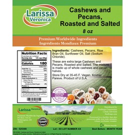 Cashews and Pecans, Roasted and Salted (8 oz, ZIN: 525399)