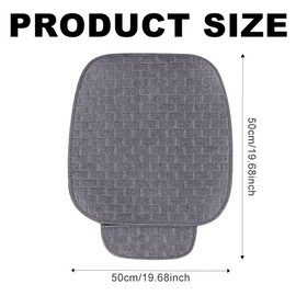 MIGIFTDY Sitzkissen Auto, Autositzauflage Vordersitze Autositzkissen Komfort Kissen Bürostuhl Sitzkissen (Grau)