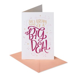 American Greetings Baby Shower Card for Girl (Haven't Met Her Yet)