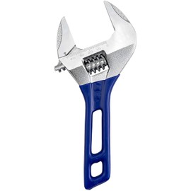 Wide Opening Stubby Adjustable Wrench Spanner with Short Handle Chrome Vanadium Steel Forged (8")