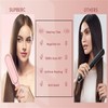c, 30s Fast Heating, Hair Straightening Comb with LED Display,
