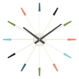 NexTime Plug Inn Wall Clock, Silver