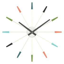NexTime Plug Inn Wall Clock, Silver