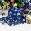 LDGOOAEL Mini Short Christmas Wrapping Paper Roll (17" X 120"