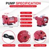 TOPWAY 12V DC Gasoline Fuel Pump 10GPM Self-priming Oil Transfer