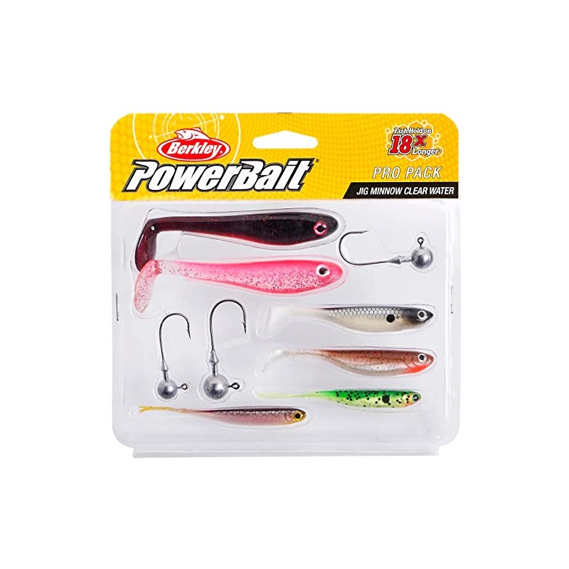 Berkley 1532032 Pro Pack Jig Minnow Clear Water Soft Lure