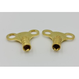 UKDD® 2 Brass Radiator Key 2 Gas Meter Box Key Triangular 4 Ways Multi-Functional Utility Pack of 5 Key Assortment