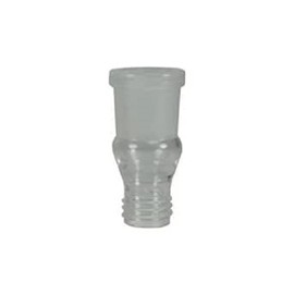 neoLab Borosilicate glass thread adapter, GL 18, sleeve NS 29, transparent
