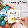 5" Happy Easter Wooden Block Sign Gift - Easter Blessing