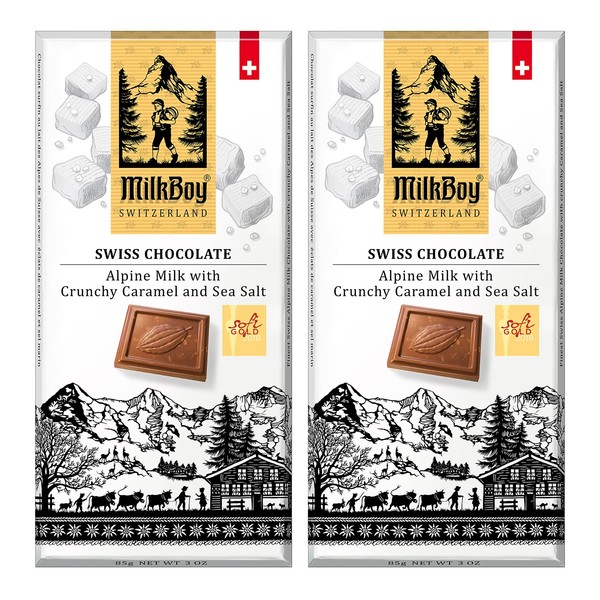 Milkboy Swiss Milk Chocolates - Alpine Milk Chocolate Bars with