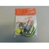 H & H 3/8OZ SPINNERBAIT  WILLOW DOUBLE  SPINNER BLACK AND CHART