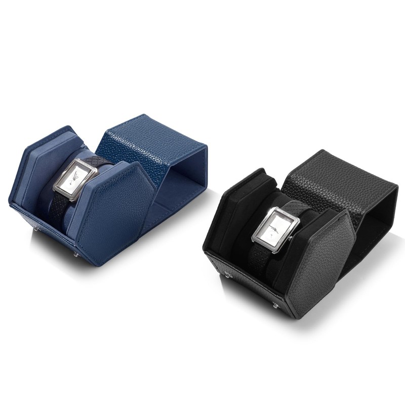 Oirlv B01801 Watch Case, 1 Piece, PU Leather, Mini, Portable,