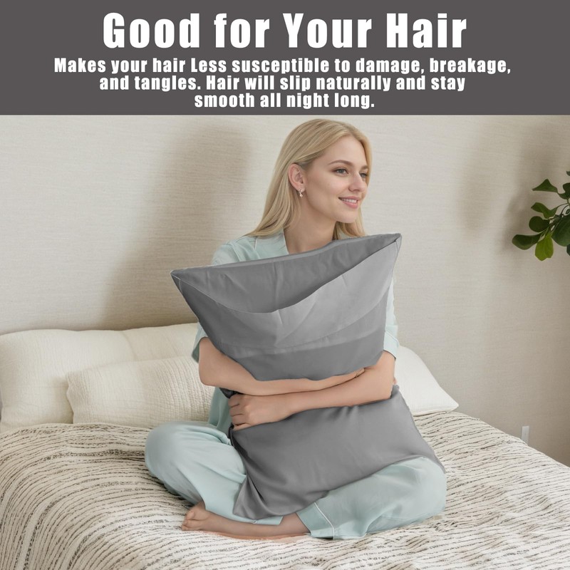 TELUS Pillow Cases Queen Size 2 Pack, Bamboo Rayon &