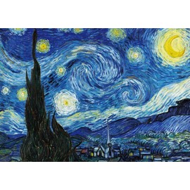 2000 Pieces Starry Night by Van Gogh Jigsaw Puzzles for Adult Reduced Pressure Toy Famous Oil Painting Puzzle Gift Education Decompression Toys