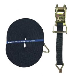 Brumleve Center Ridge Strap Kit with Ratchet, 1 inch x 46 feet/Wire Hooks