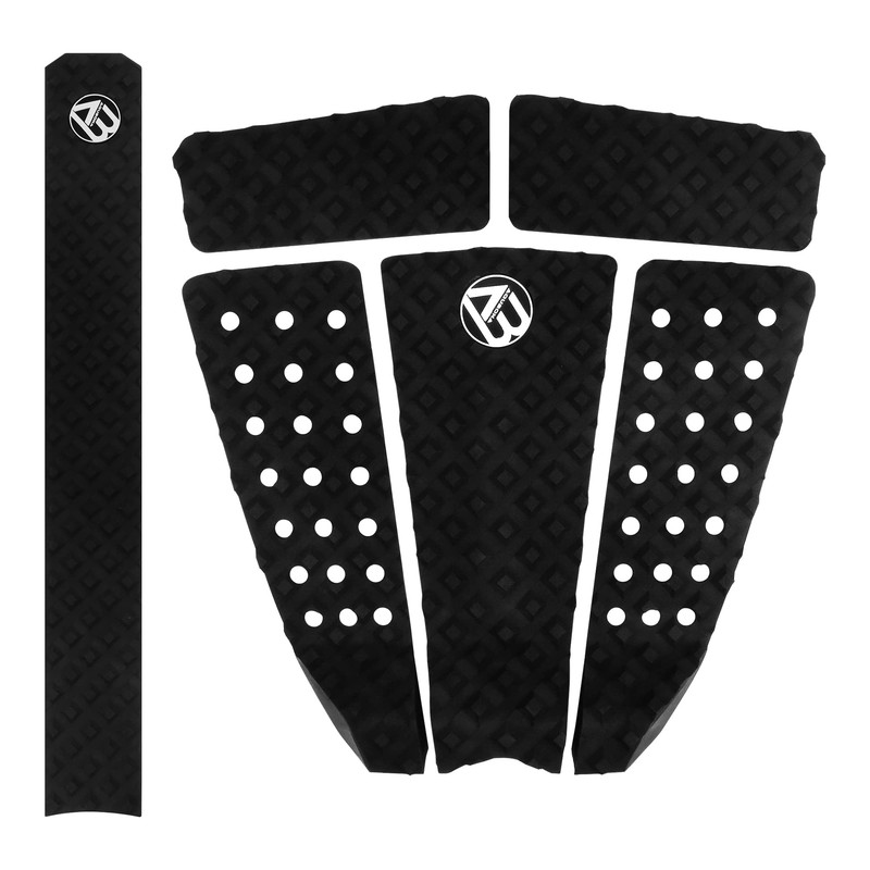 AQUBONA 5 Piece EVA Surfboard Deck Traction Pads with Kicker