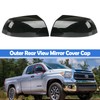 Osompar Glossy Black Outer Rear View Mirror Cover Cap Front