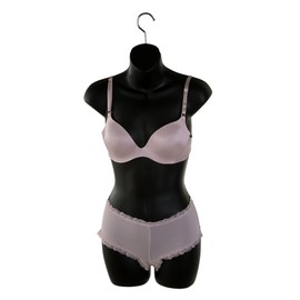 Only Hangers Set of Four Women's Torso Female Plastic Hanging Mannequin Body Forms in Black - Pack of (4)