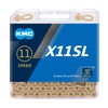 KMC X11SL Waxed 11 Speed Chain, Ti-N Gold, 118 Link