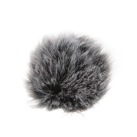 Protector de Viento para Micrófono de Solapa, Protector de Viento para Micrófono Lavalier Ligero, Protector de Viento Peludo Portátil para Micrófono Lavalier de Apertura de 0,5(En Blanco y Negro)