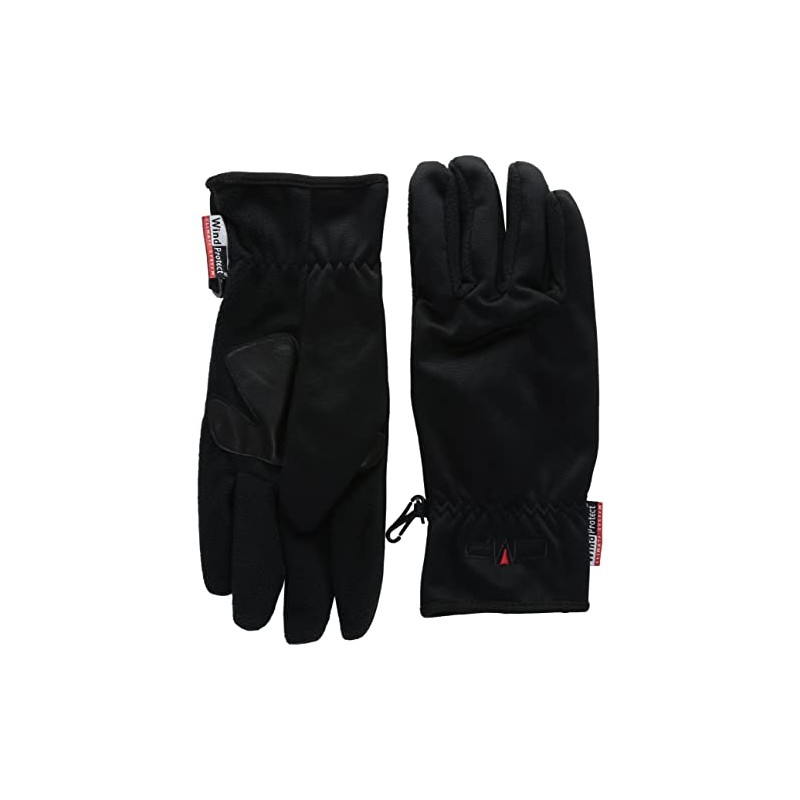CMP 6521107 Men's Softshell Gloves, Men, 6521107, nero, S