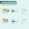 Heyalan Bathroom Shower Valve Mixer Single-Function Single Handle Trim Kit