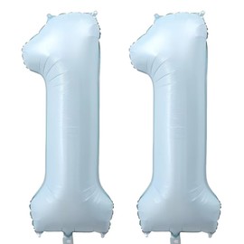 PomeloCoto Gold Number 11 Balloons, Large Birthday Decoration, 11 Years Old, 39.4 inches (100 cm) Crown Gold Balloons, Number 11 Balloons Large, For Anniversaries, Carnivals, Graduations, Proposals