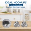 ZOCONE 4 Pcs Suction Hooks No-Drill Suction Cup Hooks, Stainless