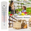 Lantelme Outdoor Thermometer, Indoor Thermometer, 20 cm, Plastic White Black