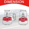 JIQI 2Pcs Bus Bar Terminal Block 5/16" Single Stud Battery