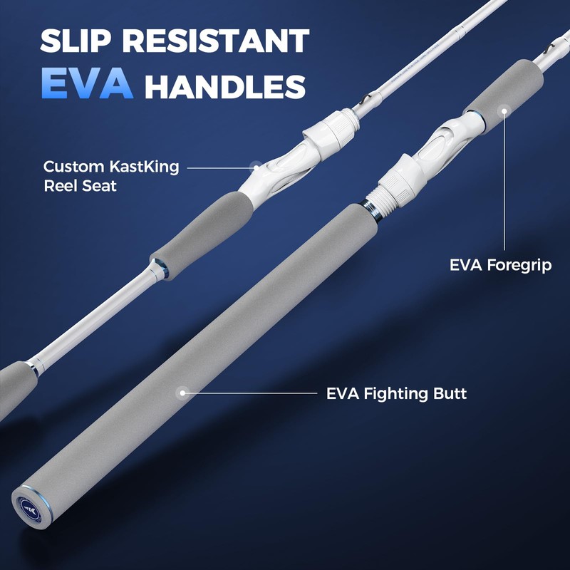 KastKing Centron Lite Twin Tip Spinning Rods,6'6", Mod Fast, Medium