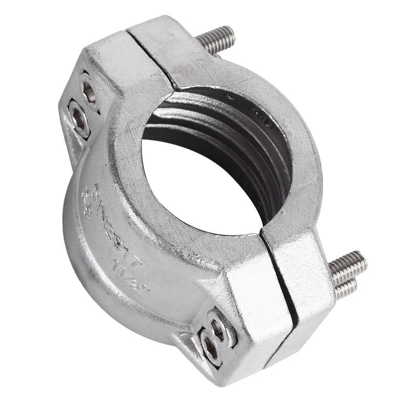 Pipe Hanger Bracket Clamp 304 Stainless Steel 2 Pieces TC
