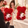 Rose Teddy Bear for Romantic Gifts – Artificial Rose Bouquet