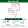 CRFATOP Polyester Wing Chair Covers 2 Piece Stretch Wingback Chair
