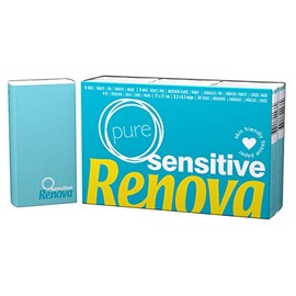 Renova Pañuelos de bolsillo sensibles puros – 6 paquetes de pañuelos blancos