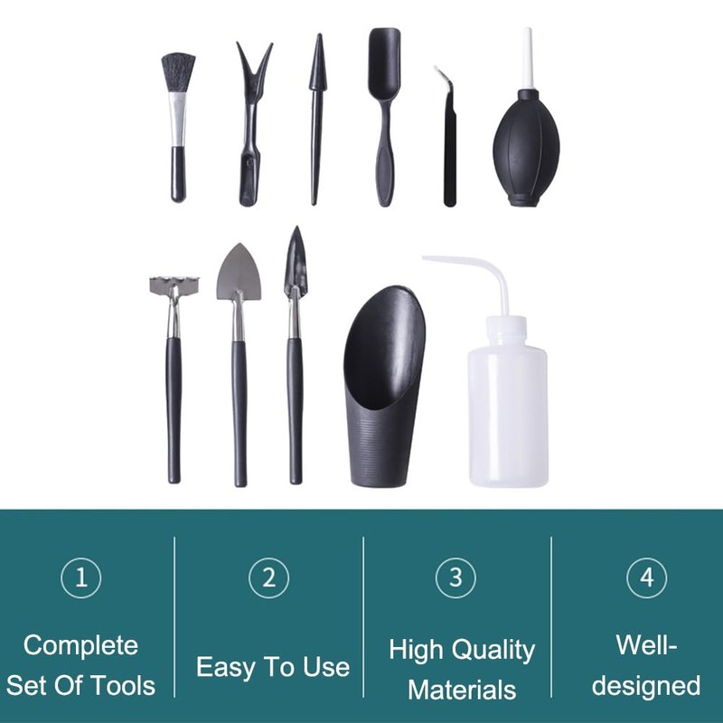 5Pcs Succulent Tools Set Mini Transplanting Garden Tools Kit for