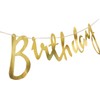 TOYVENTURES Happy Birthday Banner - Gold