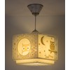 Dalber Children's Lamp, Pendant Light, Owl, Animals, Good Night, Beige
