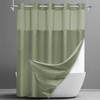 SORTTO No Hook Shower Curtain with Snap in Liner Set