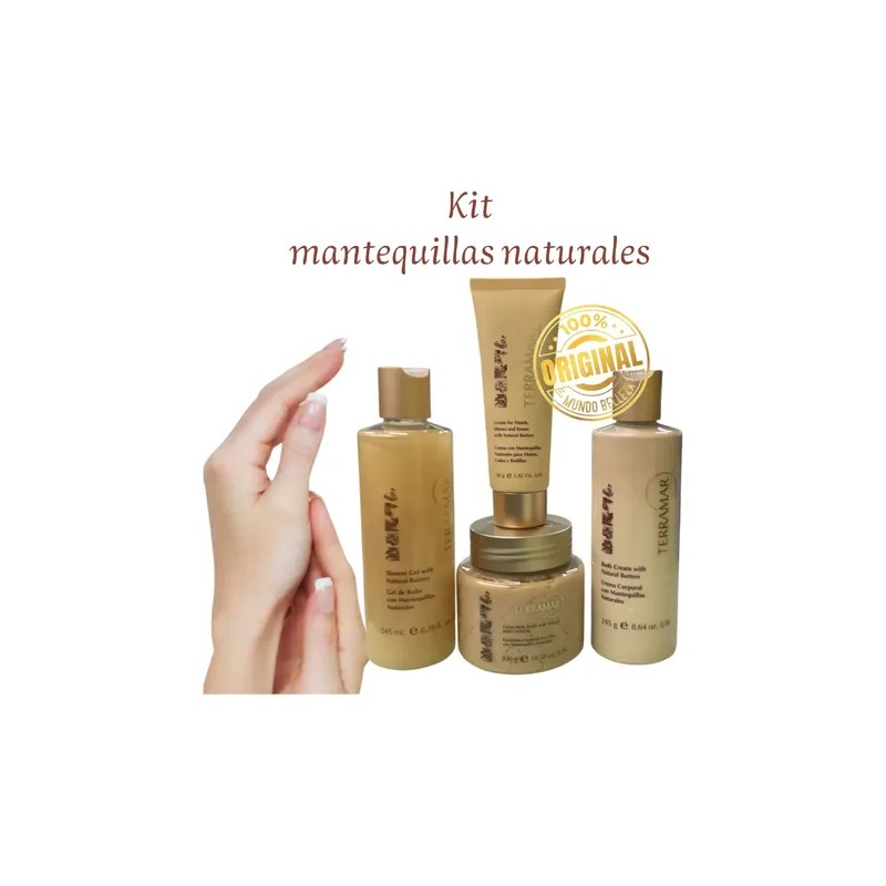 Kit Coleccion Mantequillas Naturales Terramar Cuerpo Y Manos