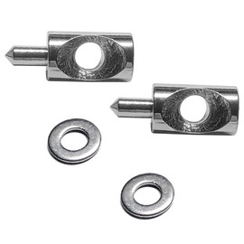 Gordon Glass® Shower Door Stainless Steel Hinge Pin 5/16" Dia. and Washer for Continuous Hinge Framed Shower Enclosure