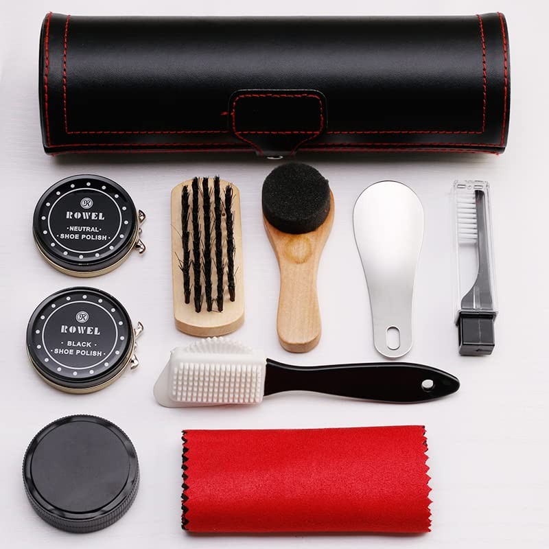 Cleaning Shine Care Barrel Set 11 Piece, black