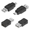 GELRHONR 4pcs USB to Mini USB Adapter, USB 2.0 A